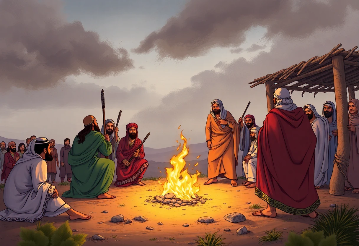 صورة تمثل قوم عاد وعقابهم